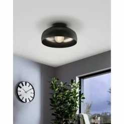 Luminaires Eglo Plafonnier Eglo MOGANO Noir, 1 lumière* Plafonniers