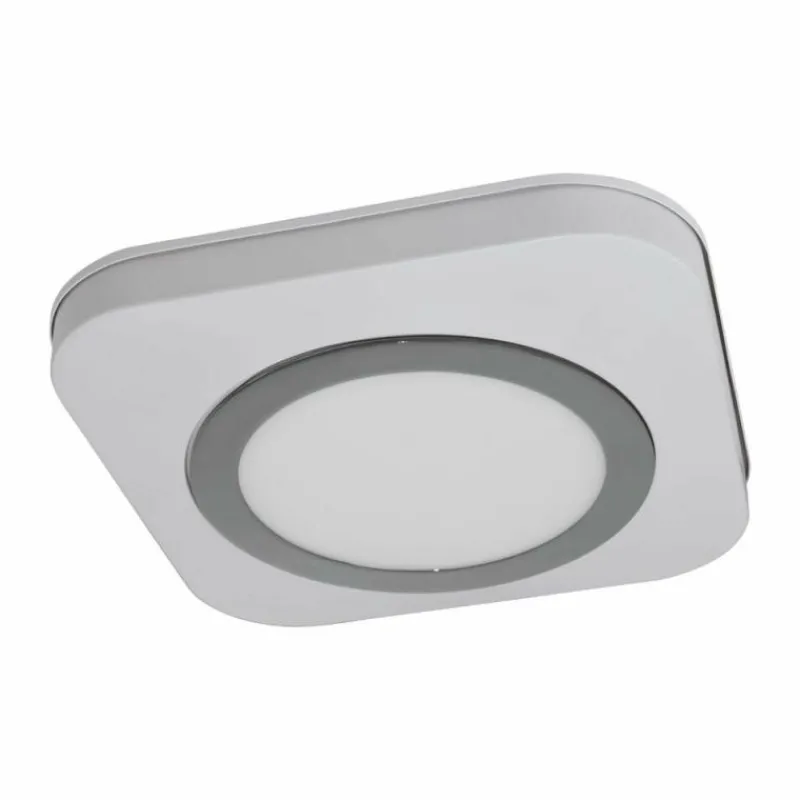 Luminaires Eglo Plafonnier Eglo OLMOS LED Chrome, Blanc, 1 lumière* Éclairage Led