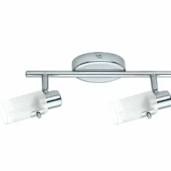 Luminaires Eglo Plafonnier Eglo ORVIETO LED Chrome, 2 lumières