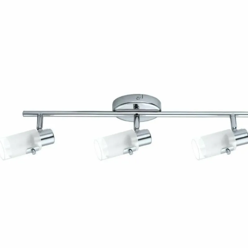 Luminaires Eglo Plafonnier Eglo ORVIETO LED Chrome, 3 lumières