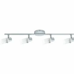 Luminaires Eglo Plafonnier Eglo ORVIETO LED Chrome, 4 lumières