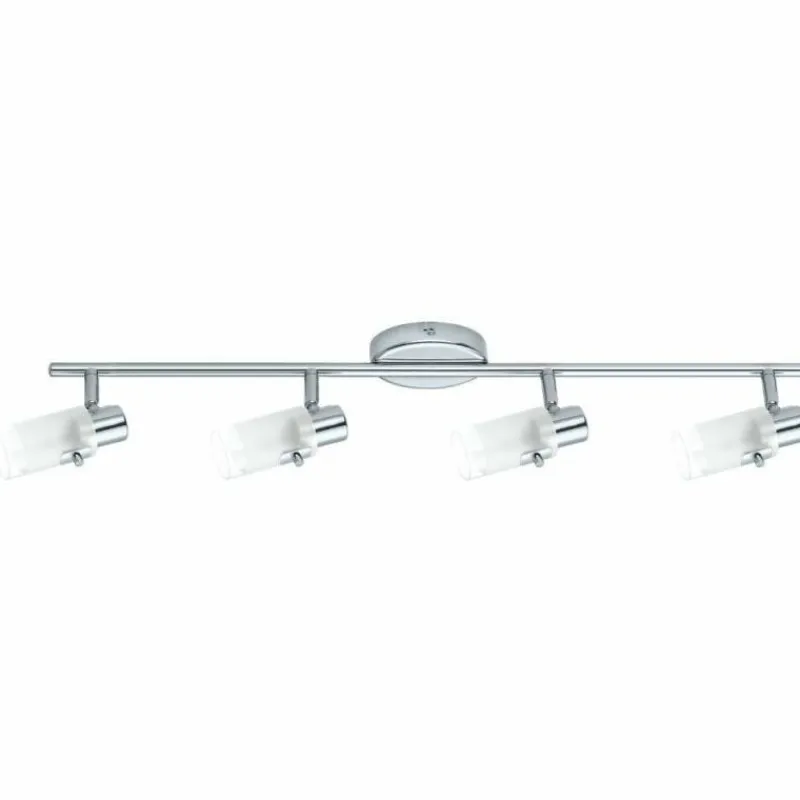 Luminaires Eglo Plafonnier Eglo ORVIETO LED Chrome, 4 lumières