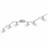 Luminaires Eglo Plafonnier Eglo ORVIETO LED Chrome, 6 lumières
