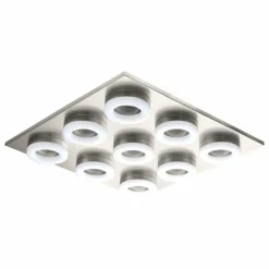 Luminaires Eglo Plafonnier Eglo PALENA LED Nickel mat, 9 lumières* Éclairage Led