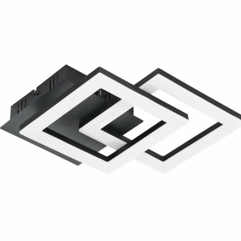 Luminaires Eglo Plafonnier Eglo PARANDAY-Z LED Noir, 1 lumière