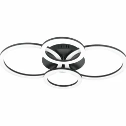 Luminaires Eglo Plafonnier Eglo PARRAPOS-Z LED Noir, 1 lumière