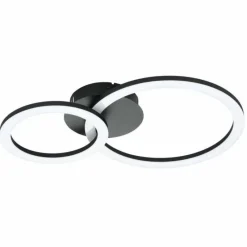 Luminaires Eglo Plafonnier Eglo PARRAPOS-Z LED Noir, 1 lumière