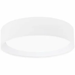 Lampes En Tissu-Luminaires Eglo Plafonnier Eglo PASTERI LED Blanc, 1 lumière