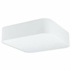 Lampes En Tissu-Luminaires Eglo Plafonnier Eglo PASTERI SQUARE Blanc, 5 lumières