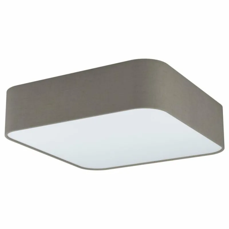 Lampes En Tissu-Luminaires Eglo Plafonnier Eglo PASTERI SQUARE Blanc, 5 lumières