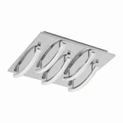 Luminaires Eglo Plafonnier Eglo PERTINI LED Chrome, 5 lumières* Éclairage Led