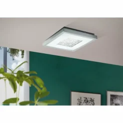 Luminaires Eglo Plafonnier EGLO PESCATE LED Chrome, 1 lumière