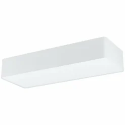 Lampes En Tissu-Luminaires Eglo Plafonnier Eglo POSADERRA Blanc, 3 lumières