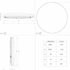Lampes Dorées-Luminaires Eglo Plafonnier Eglo RENDE LED Blanc, 1 lumière