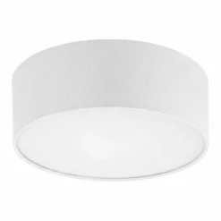 Lampes En Tissu-Luminaires Eglo Plafonnier Eglo REVILLA Blanc, 1 lumière