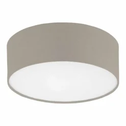 Lampes En Tissu-Luminaires Eglo Plafonnier Eglo REVILLA Blanc, 1 lumière