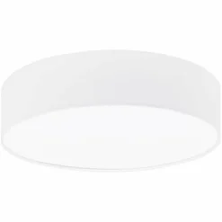 Lampes En Tissu-Luminaires Eglo Plafonnier Eglo REVILLA Blanc, 1 lumière