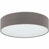 Lampes En Tissu-Luminaires Eglo Plafonnier Eglo REVILLA Blanc, 1 lumière