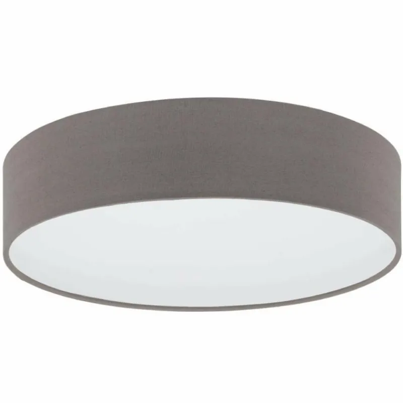 Lampes En Tissu-Luminaires Eglo Plafonnier Eglo REVILLA Blanc, 1 lumière