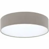 Lampes En Tissu-Luminaires Eglo Plafonnier Eglo REVILLA Blanc, 1 lumière