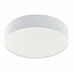 Lampes En Tissu-Luminaires Eglo Plafonnier Eglo ROMAO LED Blanc, 1 lumière, Télécommandes