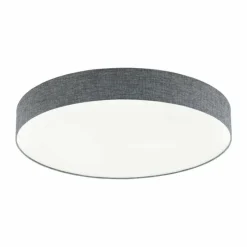 Lampes En Tissu-Luminaires Eglo Plafonnier Eglo ROMAO LED Blanc, 1 lumière, Télécommandes