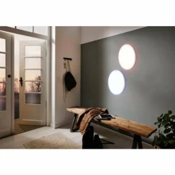 Luminaires Eglo Plafonnier Eglo ROVITO-Z LED Blanc, 1 lumière, Changeur de couleurs