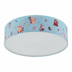 Lampes En Tissu-Luminaires Eglo Plafonnier Eglo RUFFO Blanc, 2 lumières