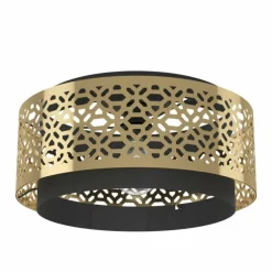 Luminaires Orientaux-Luminaires Eglo Plafonnier Eglo SANDBACH Noir, 1 lumière