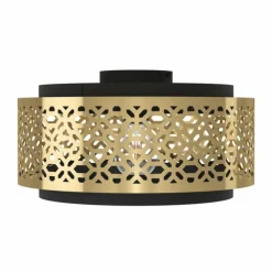 Luminaires Orientaux-Luminaires Eglo Plafonnier Eglo SANDBACH Noir, 1 lumière