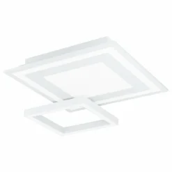 Luminaires Eglo Plafonnier Eglo SAVATARILA LED Blanc, 1 lumière, Changeur de couleurs