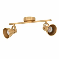 Lampes Dorées-Luminaires Eglo Plafonnier Eglo SERAS LED Or, Laiton, 2 lumières