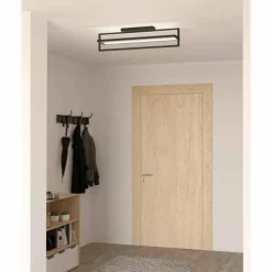 Luminaires Eglo Plafonnier Eglo SIBERIA LED Noir, 1 lumière, Télécommandes* Éclairage Led