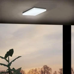 Luminaires Eglo Plafonnier Eglo SONELLA LED Anthracite, 1 lumière