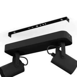 Luminaires Eglo Plafonnier Eglo SOREGO LED Noir, 2 lumières* Éclairage Led