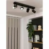 Luminaires Eglo Plafonnier Eglo SOREGO LED Noir, 4 lumières* Spots Et Projecteurs