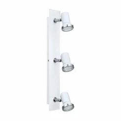 Luminaires Eglo Plafonnier Eglo TAMARA LED Chrome, Blanc, 3 lumières