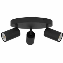 Luminaires Eglo Plafonnier Eglo TELIMBELA-Z LED Noir, 3 lumières, Changeur de couleurs