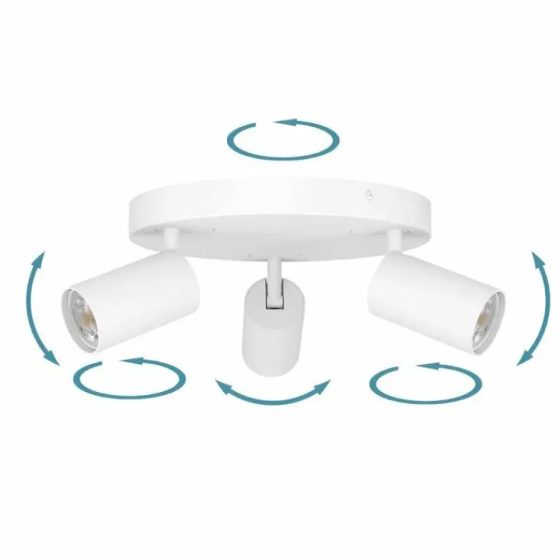 Luminaires Eglo Plafonnier Eglo TELIMBELA-Z LED Blanc, 3 lumières, Changeur de couleurs