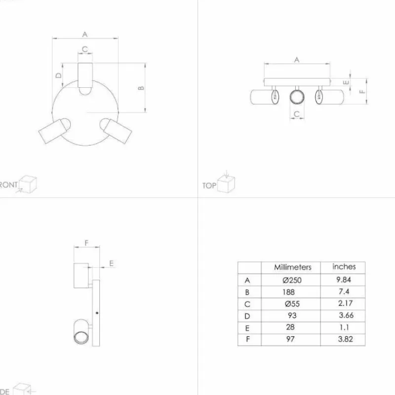 Luminaires Eglo Plafonnier Eglo TELIMBELA-Z LED Blanc, 3 lumières, Changeur de couleurs