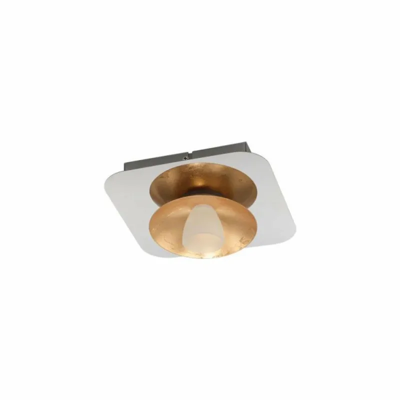 Luminaires Eglo Plafonnier Eglo TORANO LED Chrome, Or, 1 lumière