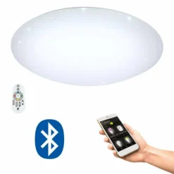 Luminaires Eglo Plafonnier Eglo TOTARI-C LED Blanc, 1 lumière, Télécommandes