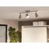 Luminaires Eglo Plafonnier Eglo TRAVALE LED Nickel mat, 3 lumières* Éclairage Led