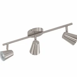 Luminaires Eglo Plafonnier Eglo TRAVALE LED Nickel mat, 3 lumières* Éclairage Led