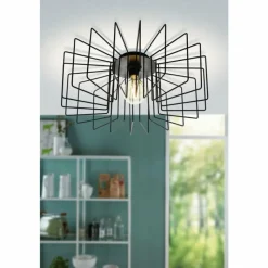 Luminaires Eglo Plafonnier EGLO TREMEDAL Noir, 1 lumière* Plafonniers