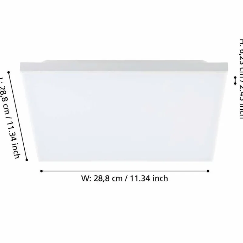 Luminaires Eglo Plafonnier Eglo TURCONA-B LED Blanc, 1 lumière* Éclairage Led