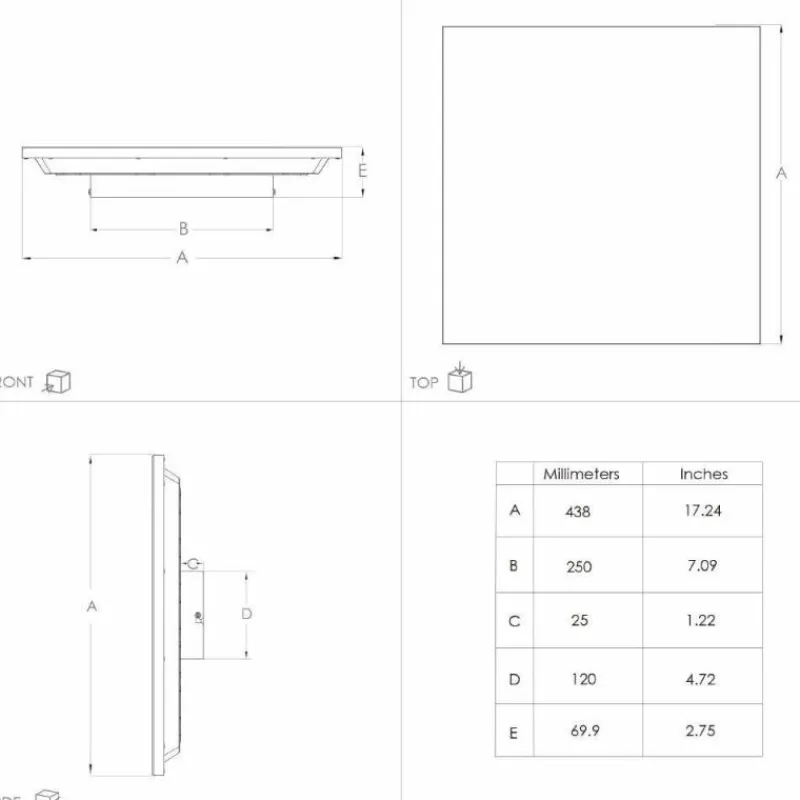 Luminaires Eglo Plafonnier Eglo TURCONA-B LED Blanc, 1 lumière* Éclairage Led