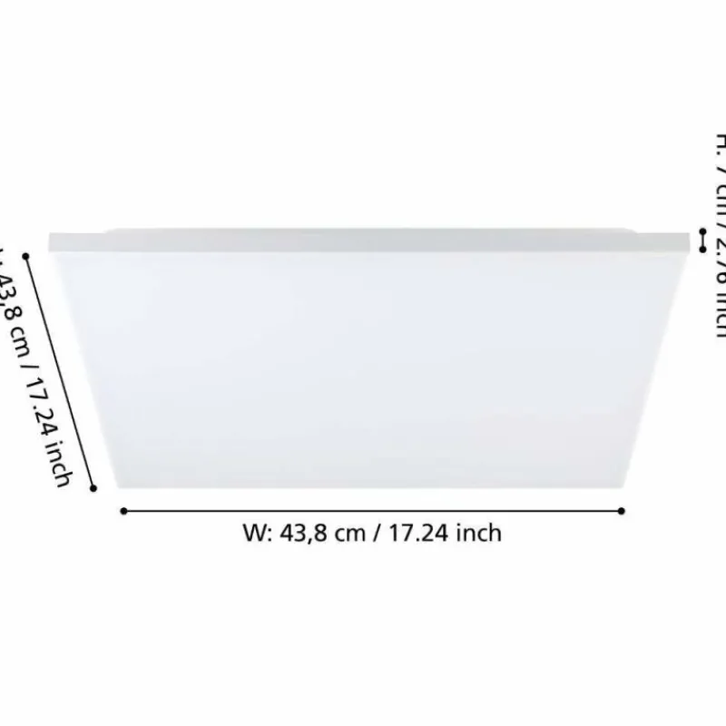 Luminaires Eglo Plafonnier Eglo TURCONA-B LED Blanc, 1 lumière* Éclairage Led