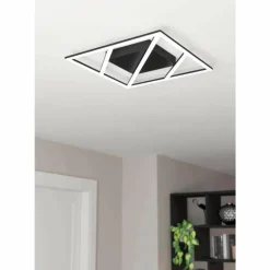 Luminaires Eglo Plafonnier Eglo ULISANO LED Noir, 1 lumière, Télécommandes* Éclairage Led