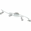 Luminaires Eglo Plafonnier Eglo VALLIDA LED Chrome, Nickel mat, 5 lumières